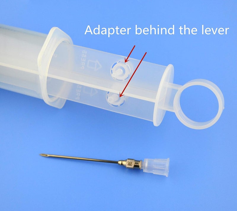 SHAOTONG 2Pcs-100ml Syringe, 100cc Kitchen Glue Dispenser, Large Volume Plastic Syringe With Needle for Dispensing (100ml-B) - Image 5